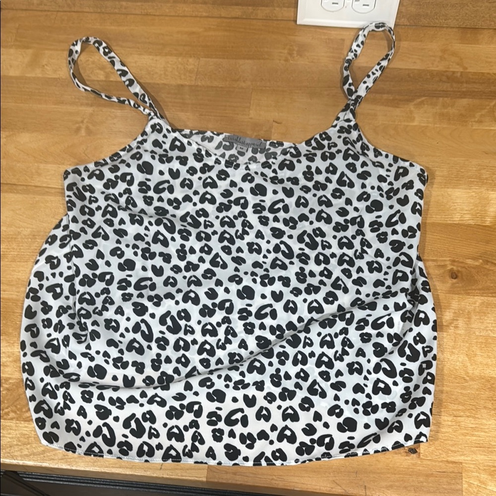 Wishlist Black and White Fitted Camisole